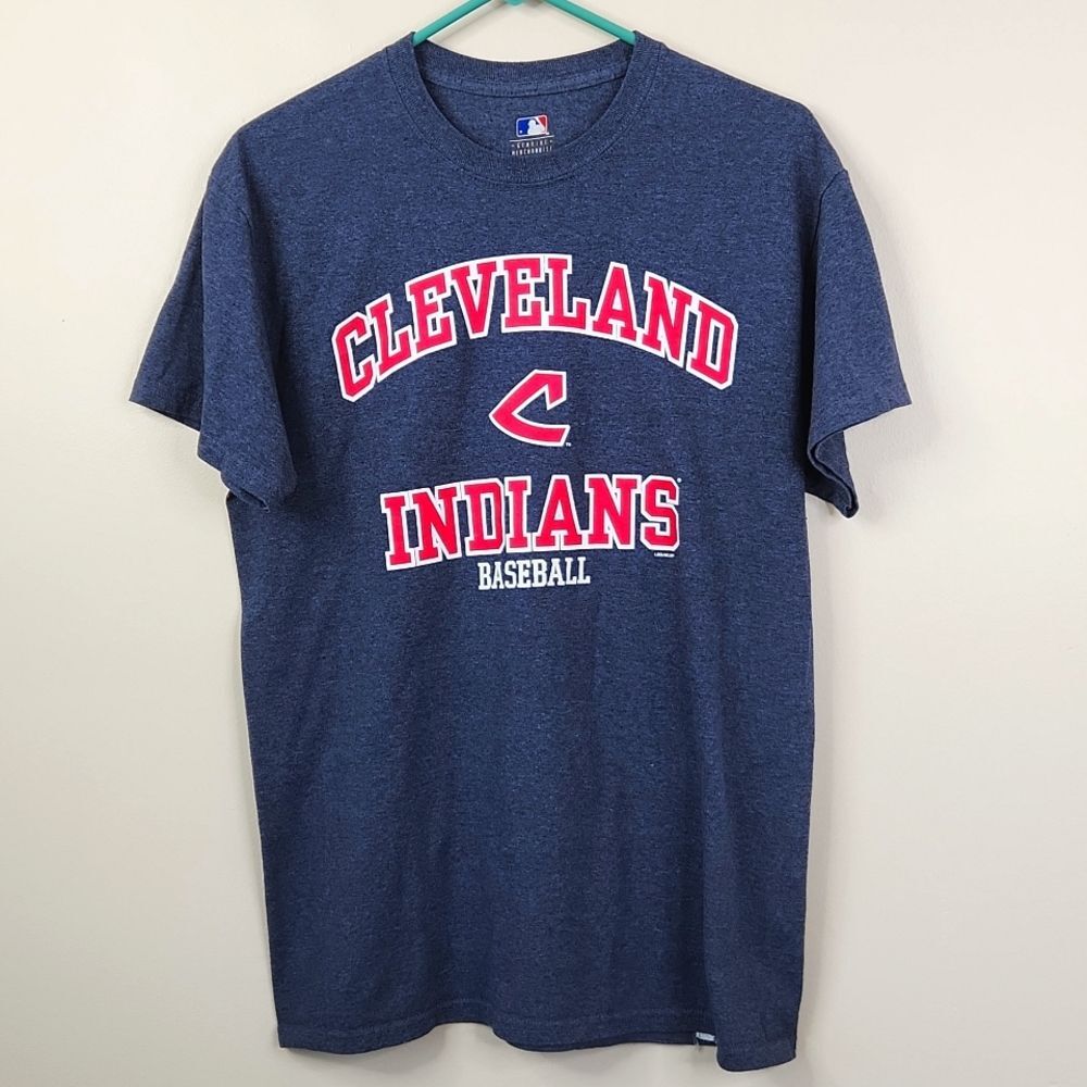 MLB Official Merchandise Cleveland Indians Short Sleeve Frontside Graphic Tee M